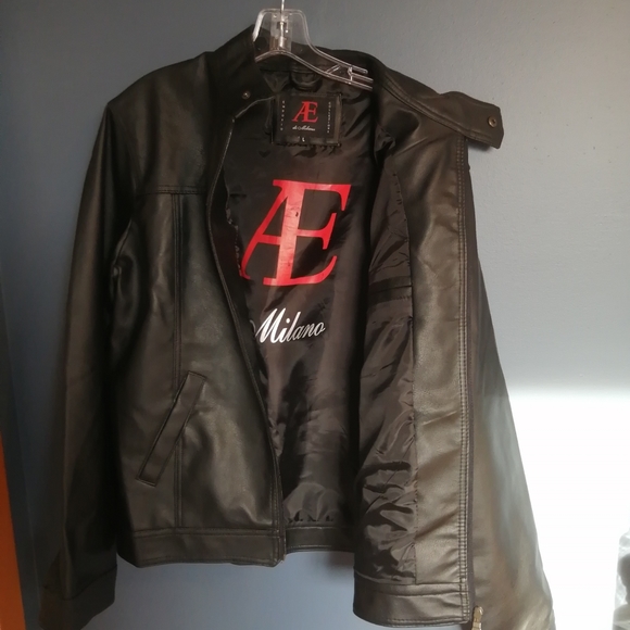 Milano Jackets & Coats Ae Di Milano Mens Leather Jacket Poshmark